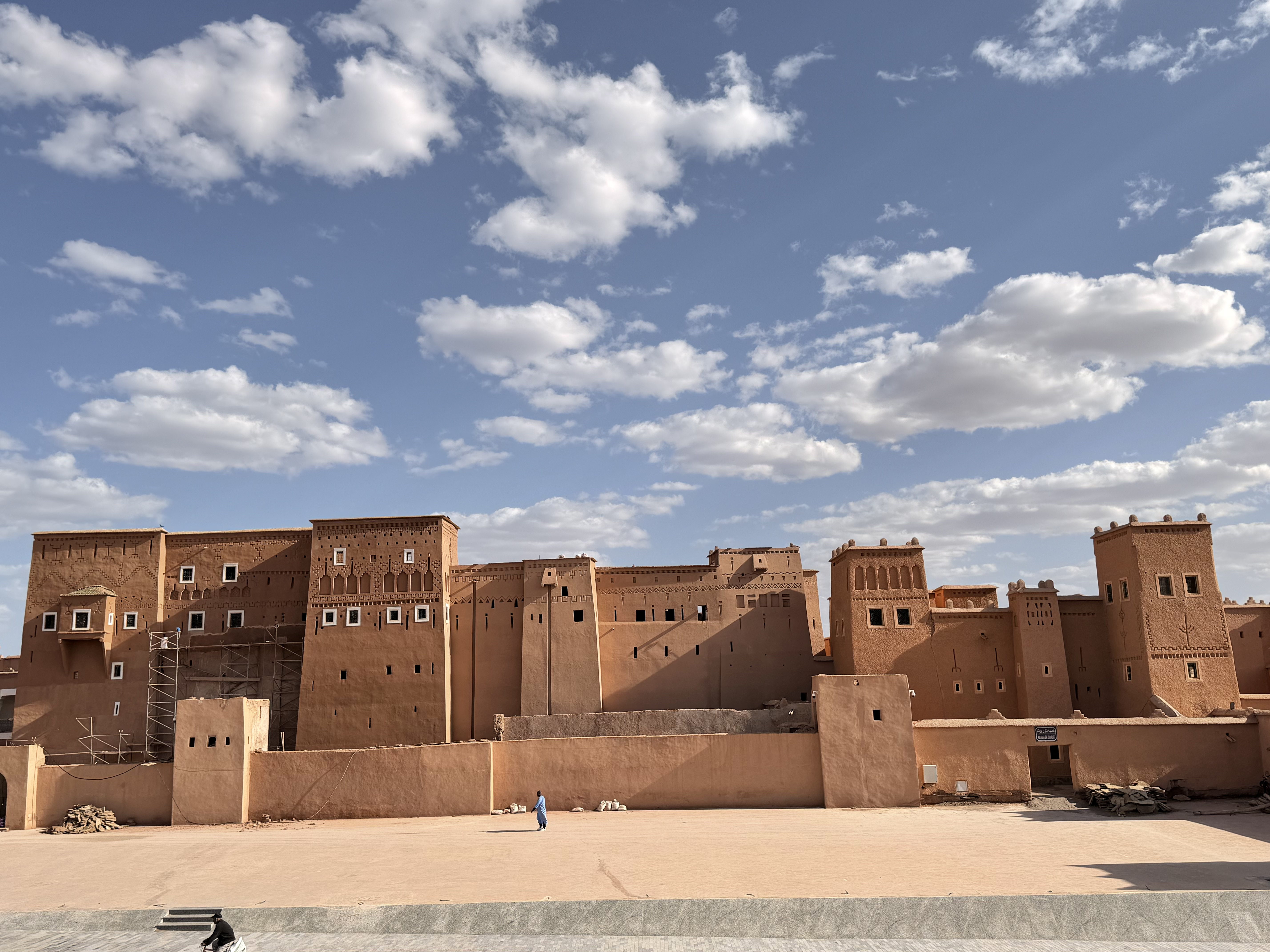 Fassade der Kasbah Taourirt in Ouarzazate